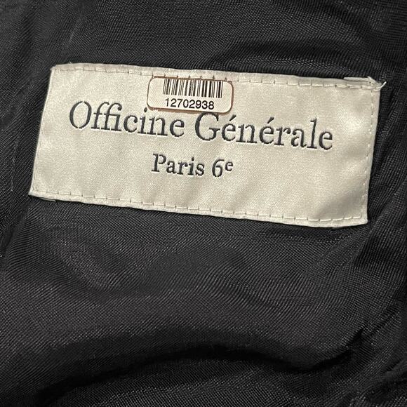 Officine Generale Manon Navy Blue Double Breasted Blazer Italian Wool Size 4 - Picture 9 of 10